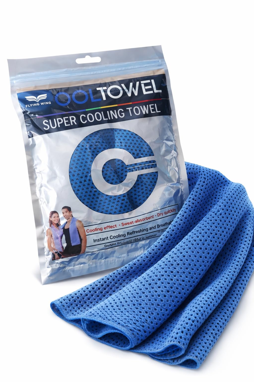 Flying Wing Towel, Instant Cooling Effect, Sweat-Absorbent, Quick Dry, Sports & Gym