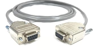 Custom Cable Connection 1 Foot DB9 Female to Female RS232 Serial Cable - 24 AWG with Grey PVC Jacket - Made in USA