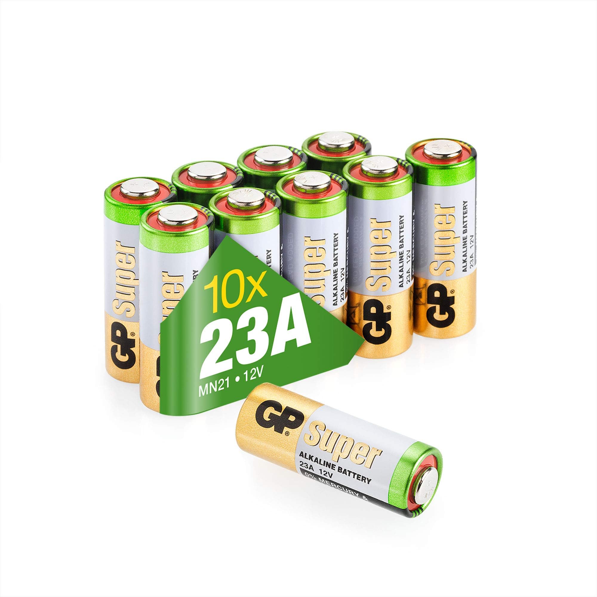 GP 23AE 12V Batteries (Pack of 10)