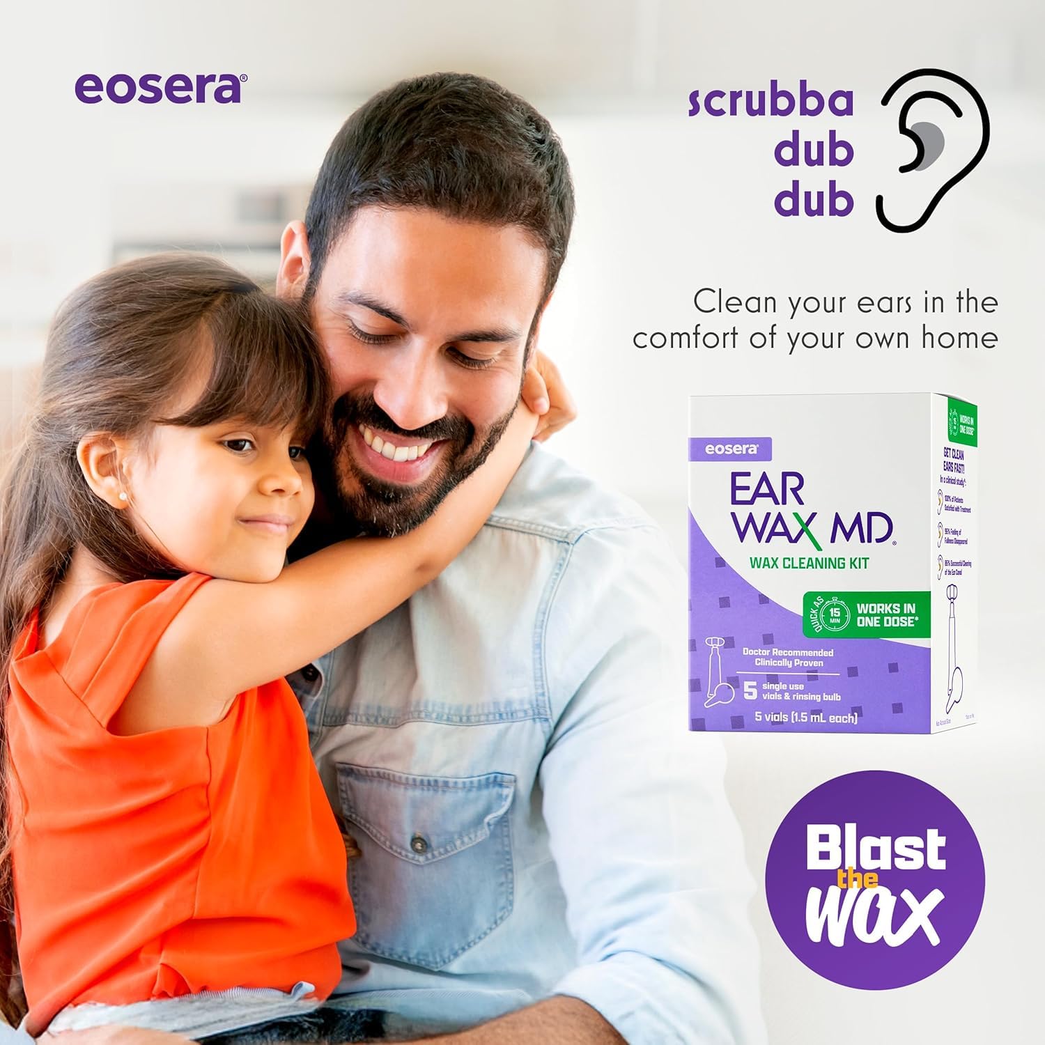 eosera Ear Wax MD Cleaning Kit - 5 Vials - 1.5 mL Each — Amazon image 5