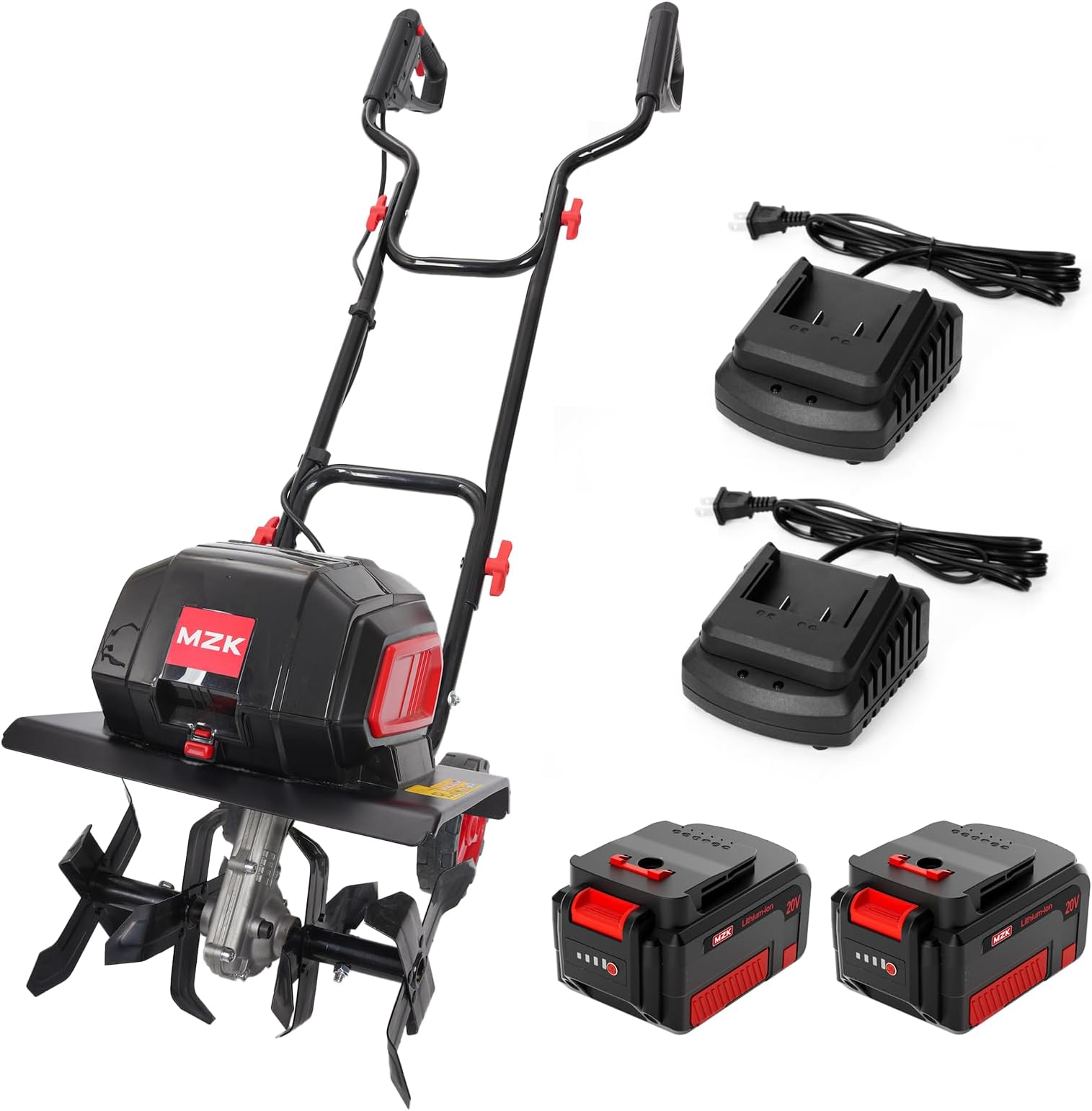 Amazon.com : Mantis 3558 Cordless Tiller/Cultivator, 58V 2.5 Ah Battery ...