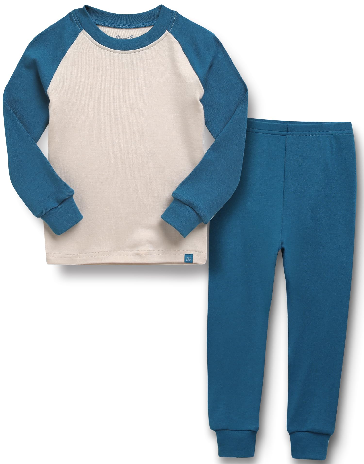 VAENAIT 6M-12Y Toddler Toddler Kids Toddler Girls Boys Soft Comfy Modal Tencel Solid Raglan Sleepwear Pajamas Pjs 2pcs Set
