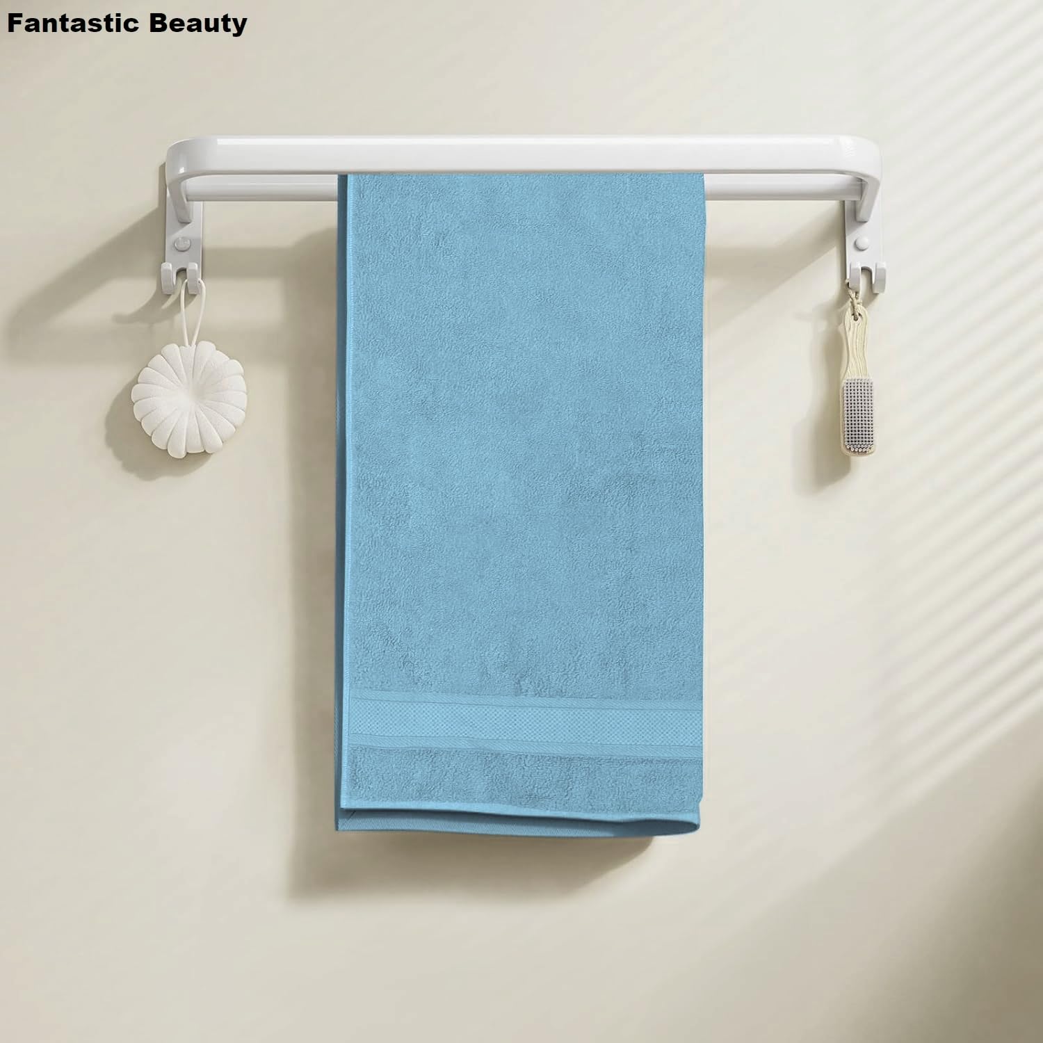 manucci Set di 8 asciugamani in 100% cotone egiziano super morbido, di alta qualità, 4 viso, 2 mani e 2 asciugamani da bagno, per spa, palestra, hotel e bagno, 600 g/m² (menta)