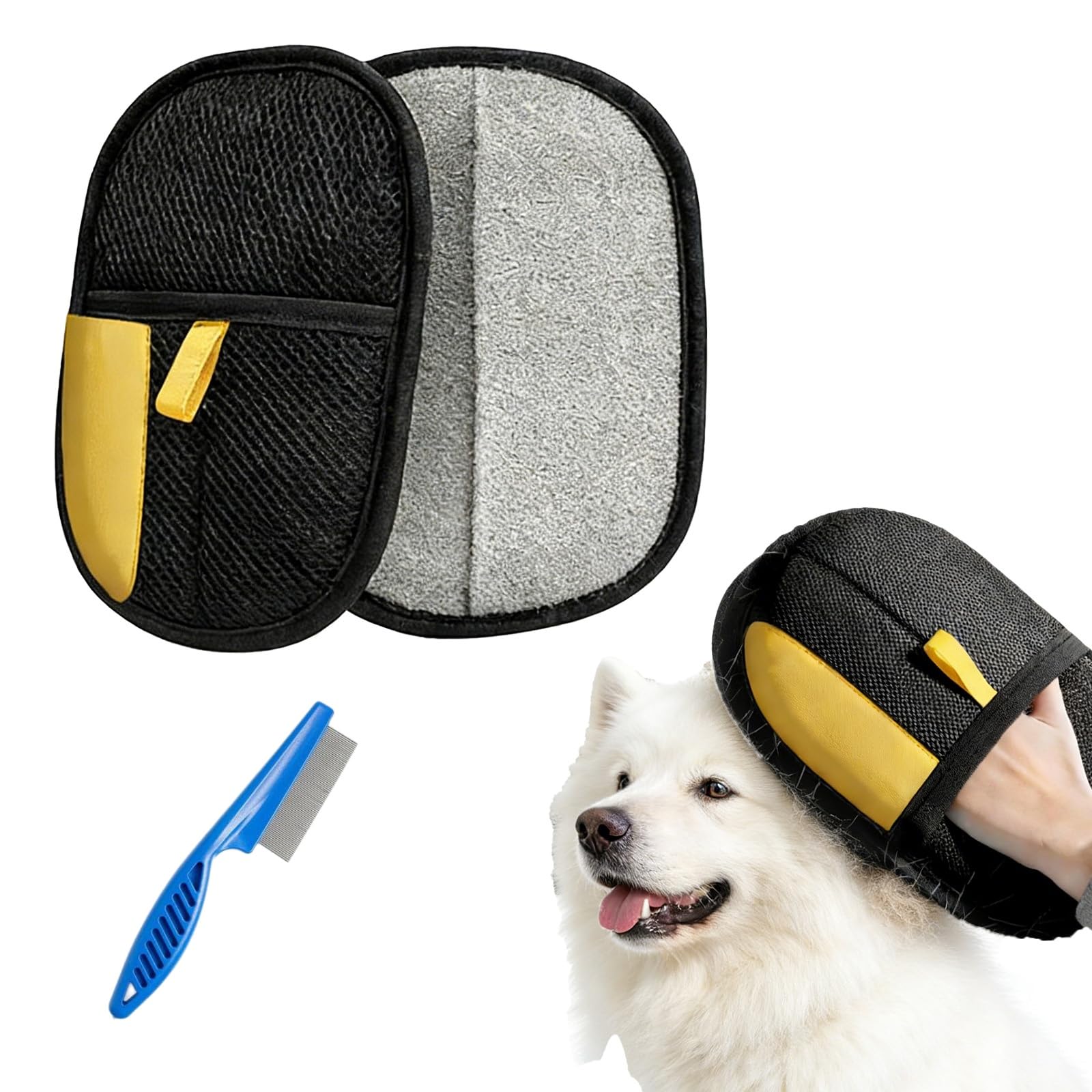 Softpet Guante Quitapelos Mascotas,2026 Guante Pelo Gato,Reutilizables (1pcs)
