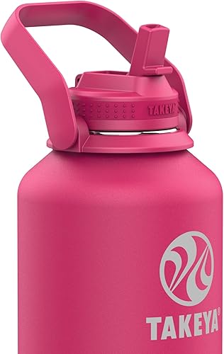 Miniatura 3 de Takeya 885395530055 Actives Pickleball - Botella aislada de acero inoxidable, tapa de boquilla, color azul Rally 40oz