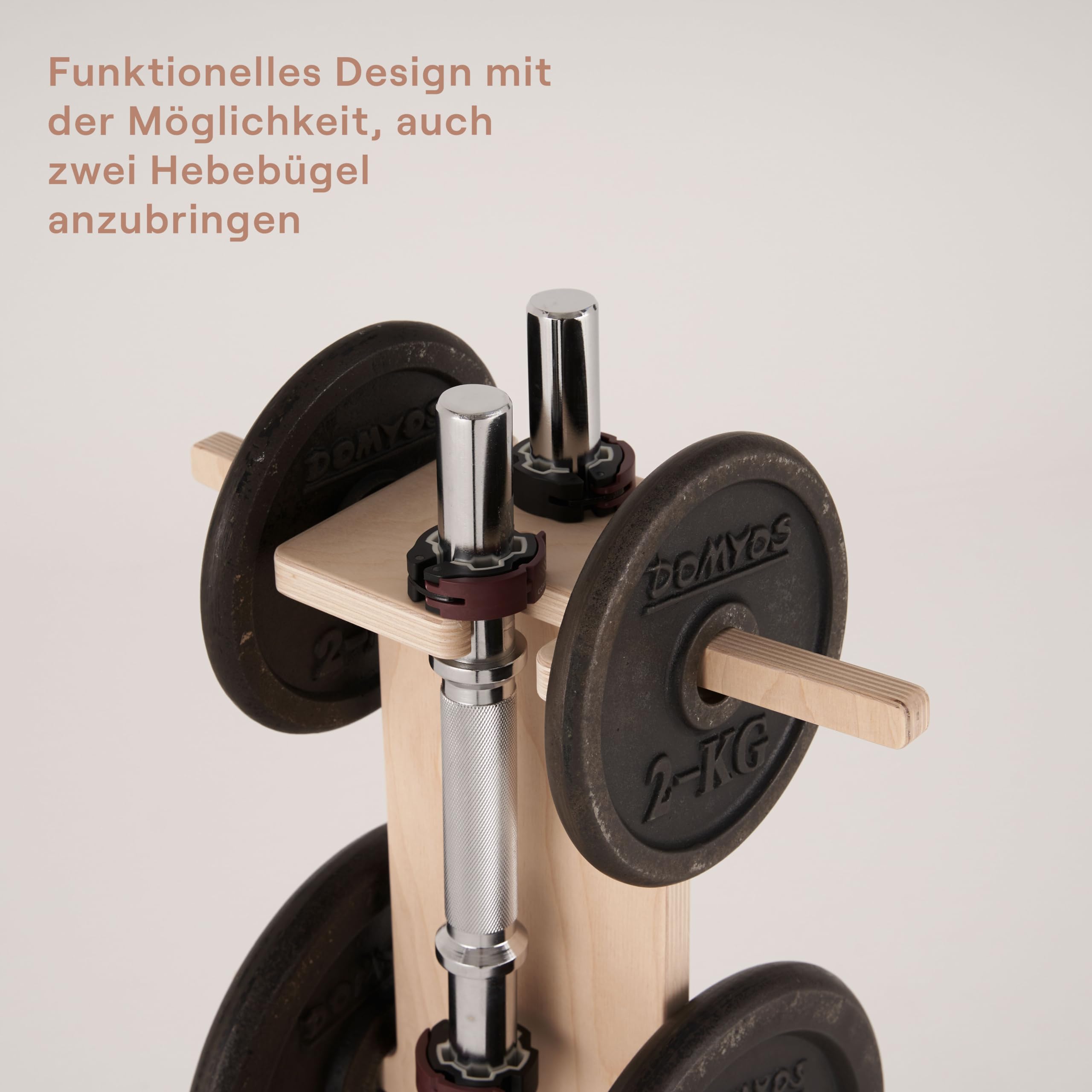 Meanswood Hantelständer Gewichteständer Hantelablage Hantelbank Kurzhantelständer Scheibenaufnahmen Langhantelständer 120 kg Made in Italy