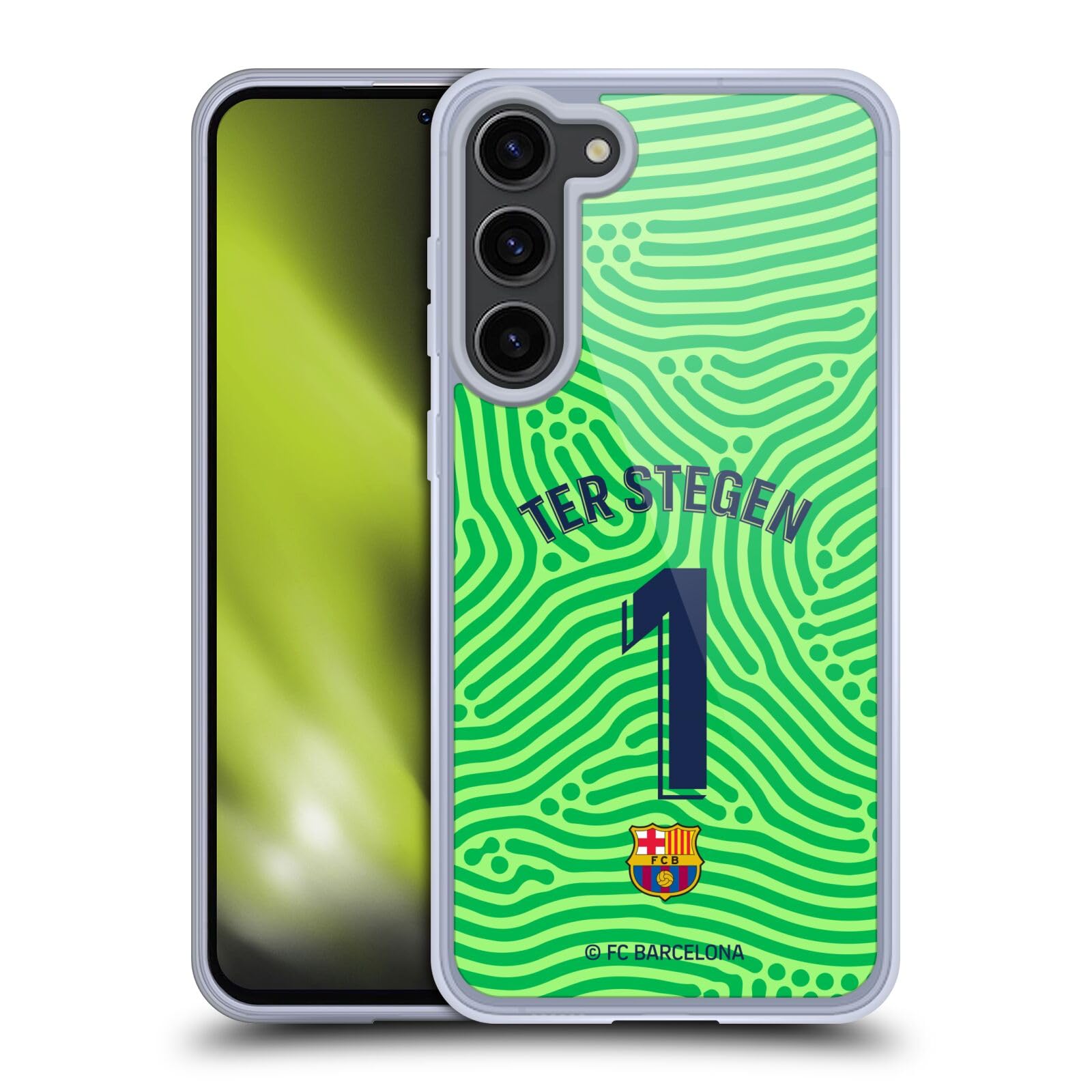 Funda de gel flexible Samsung S23+ escudo FC Barcelona 7