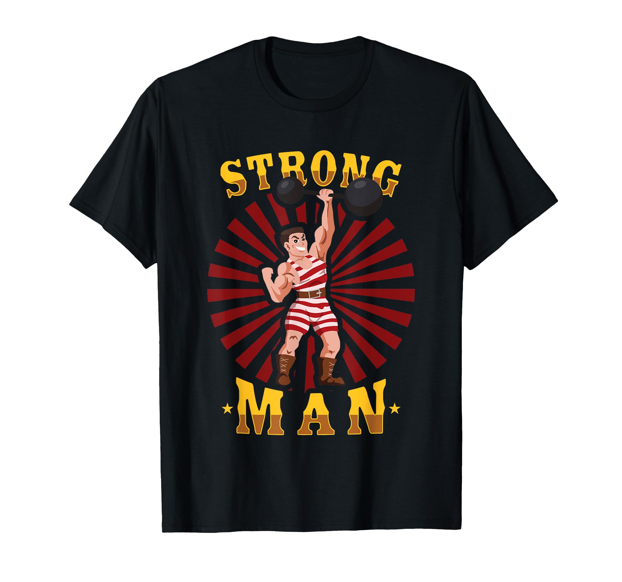 Vintage Circus Strongman Costume - Circus Strongman T-Shirt