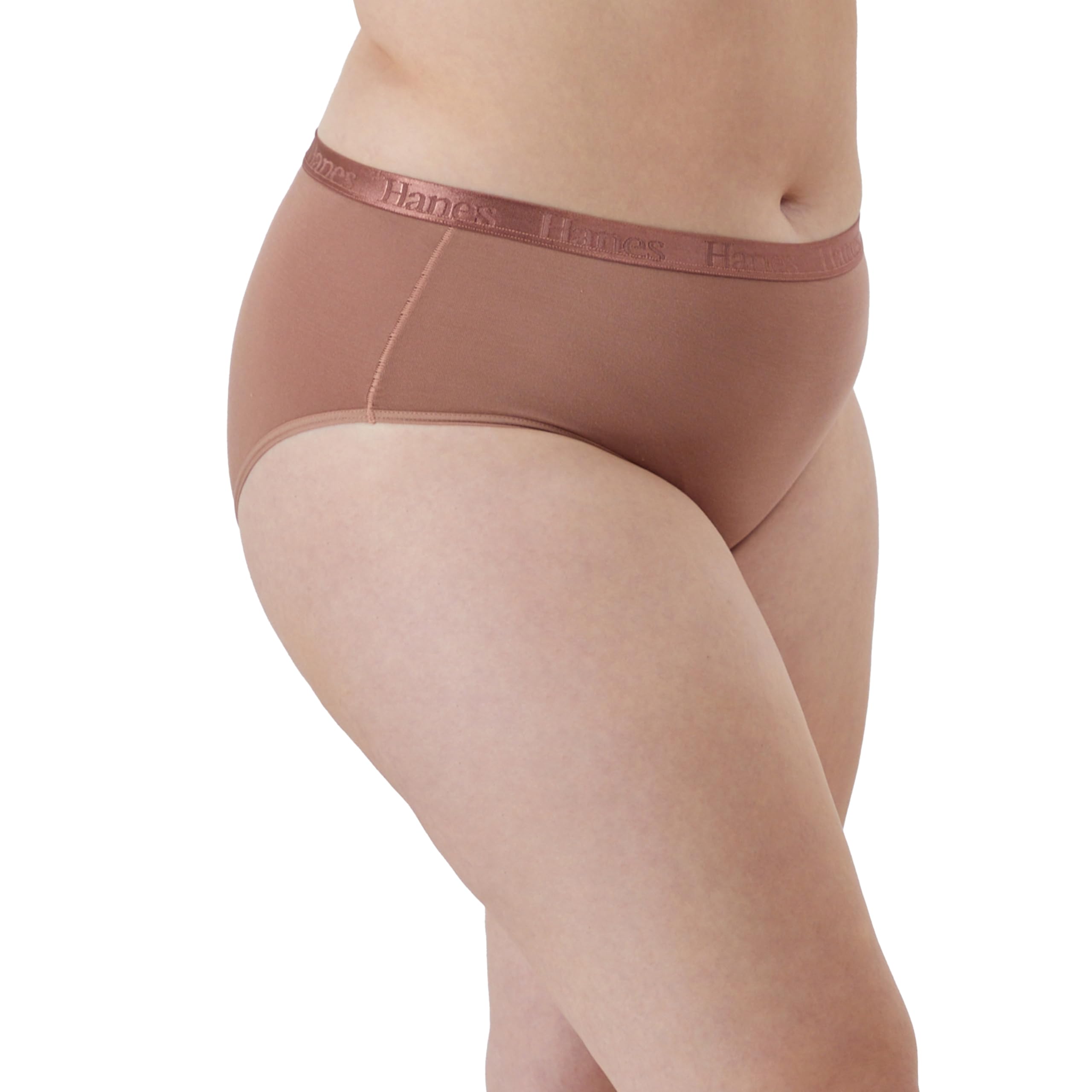 Hanes Originals Ultra Supersoft Hipster Underwear, Confezione da 5, Viscosa di Bamboo Panties Slip a Culotte Donna (Pacco da 5)