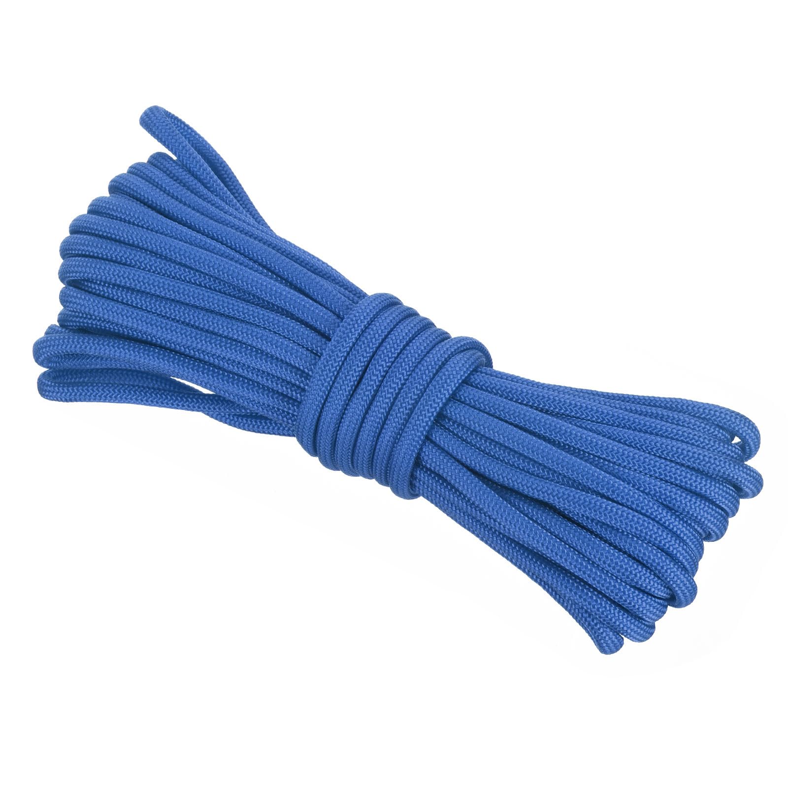 Rebower 550 Paracord Rope 8m, 4mm Thin Paracord Nylon Cord 7-Strand Core [for Tent Camping Outdoor Gear] - Blue