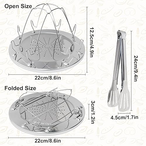 Miniatura 7 de Tostadora de campamento  Tostadora de campamento de acero inoxidable y clip para pan, para campistas, excursionistas, entusiastas del aire libre y