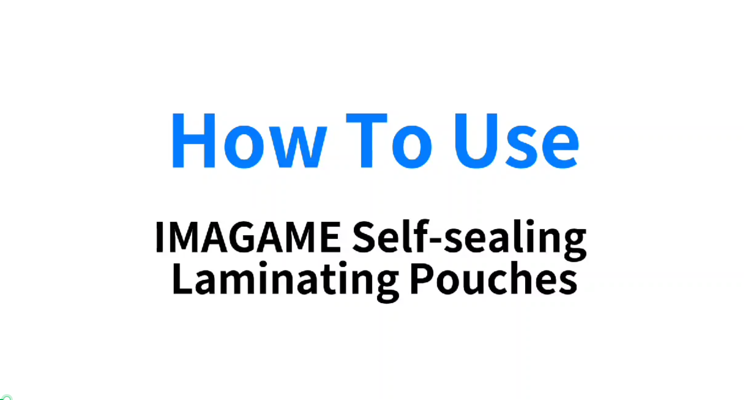Amazon.com : IMAGAME Self-Sealing Laminating Pouches, 2.9
