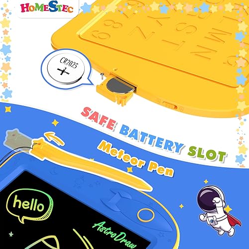 Miniatura 4 de Astrodraw - Bloc de dibujo de juguete, tableta de escritura LCD colorida para niños, tablero de garabatos para niños pequeños de 3, 4, 5, 6 años,
