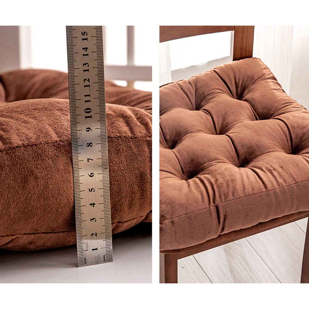 WEIGE Cojín Elevado Antideslizante Para Asiento Extra Grueso De Felpa, Cuadrado Duro Para Cuatro Estaciones, Oficina, Coche, Silla De Adulto, Cojín De 50 X 50 X 8 Cm (20 X 20 X