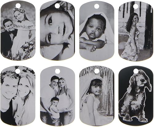 Laser etched dog tags Clearance