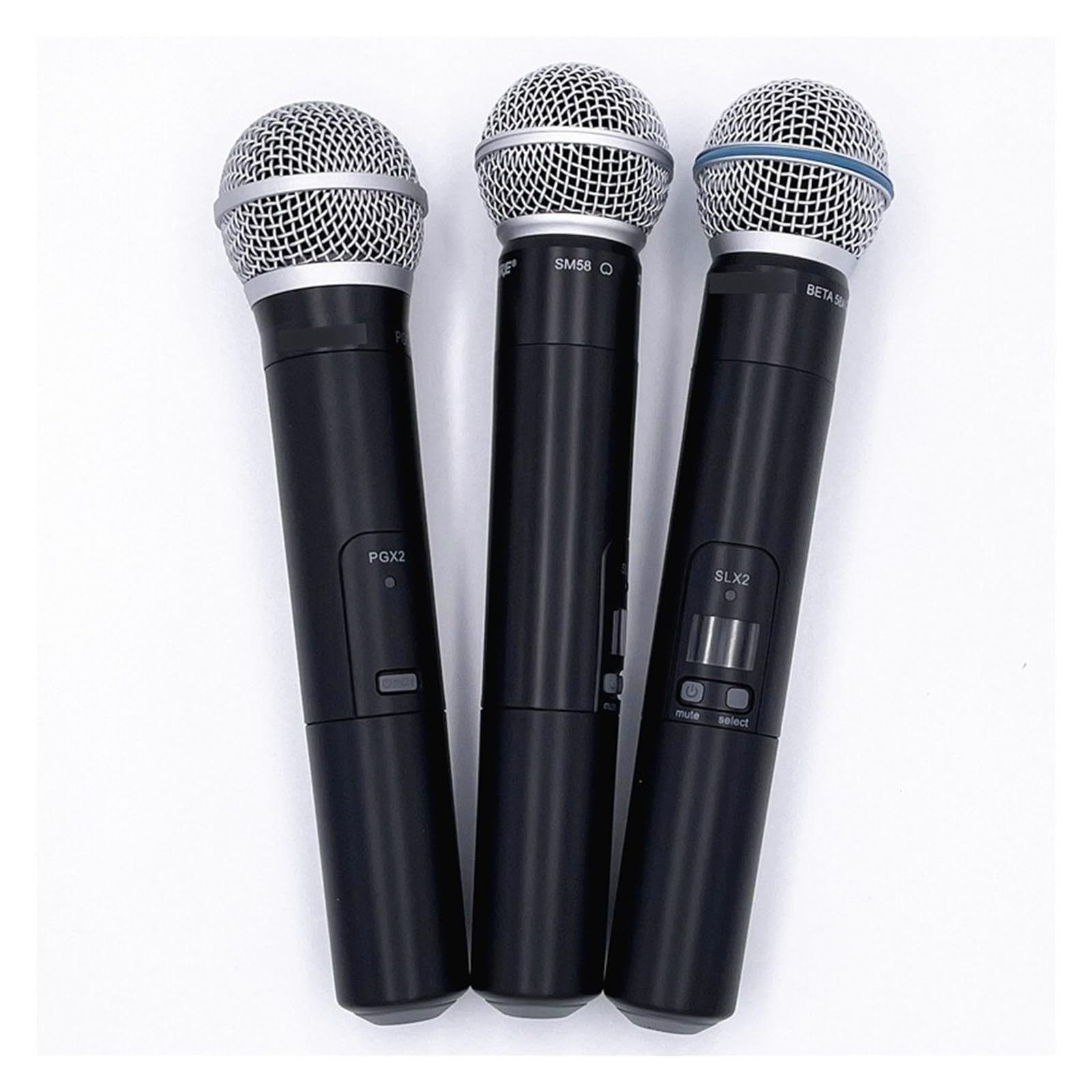 Compatibile con Shure BETA58A SM58 PG58 Parte superiore del nucleo del microfono in acciaio for SLX2 PGX2 QLXD2 Testa di ricambio for microfono portatile senza fili(BETA58A-BLACK)