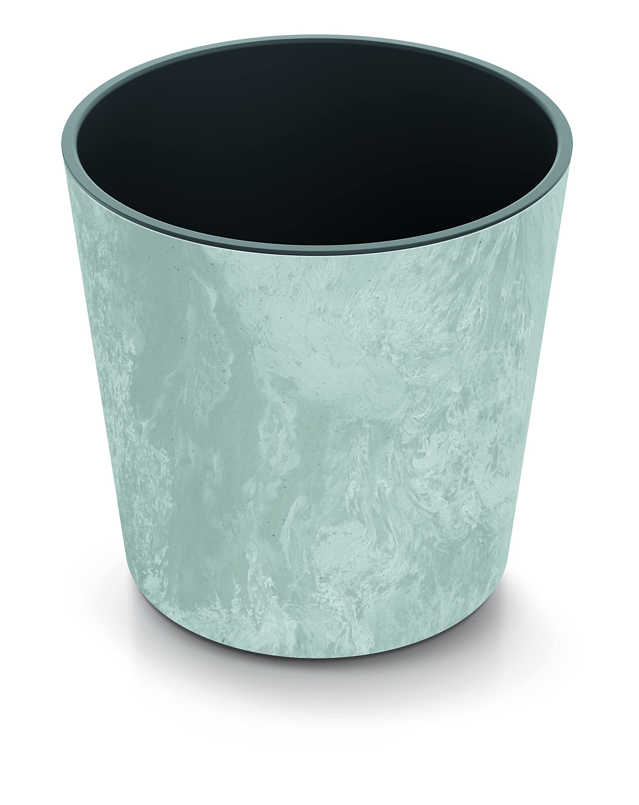 Urbnliving Concrete Medium Round Modern Look Planter Flower Plant Pot Indoor Outdoor Garden Decor Contemporary D25cm Xh25cm (Concrete)