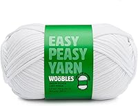 Vista 13 de Woobles Easy Peasy Hilo para Principiantes - Hilo de Crochet y Tejido con Puntadas Fáciles de Ver - Estambre Mediano #4 Worsted - Mezcla