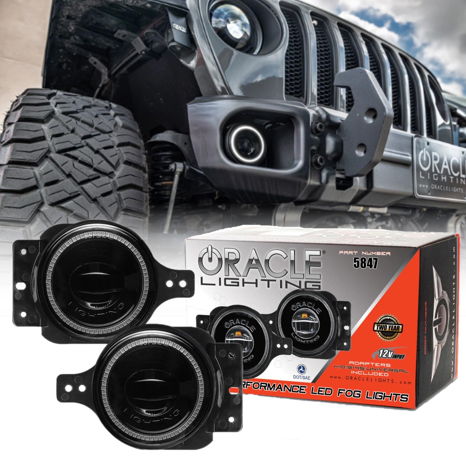 Amazon.com: ORACLE Lighting 5847-001 Pair of 20W LED Fog Lights