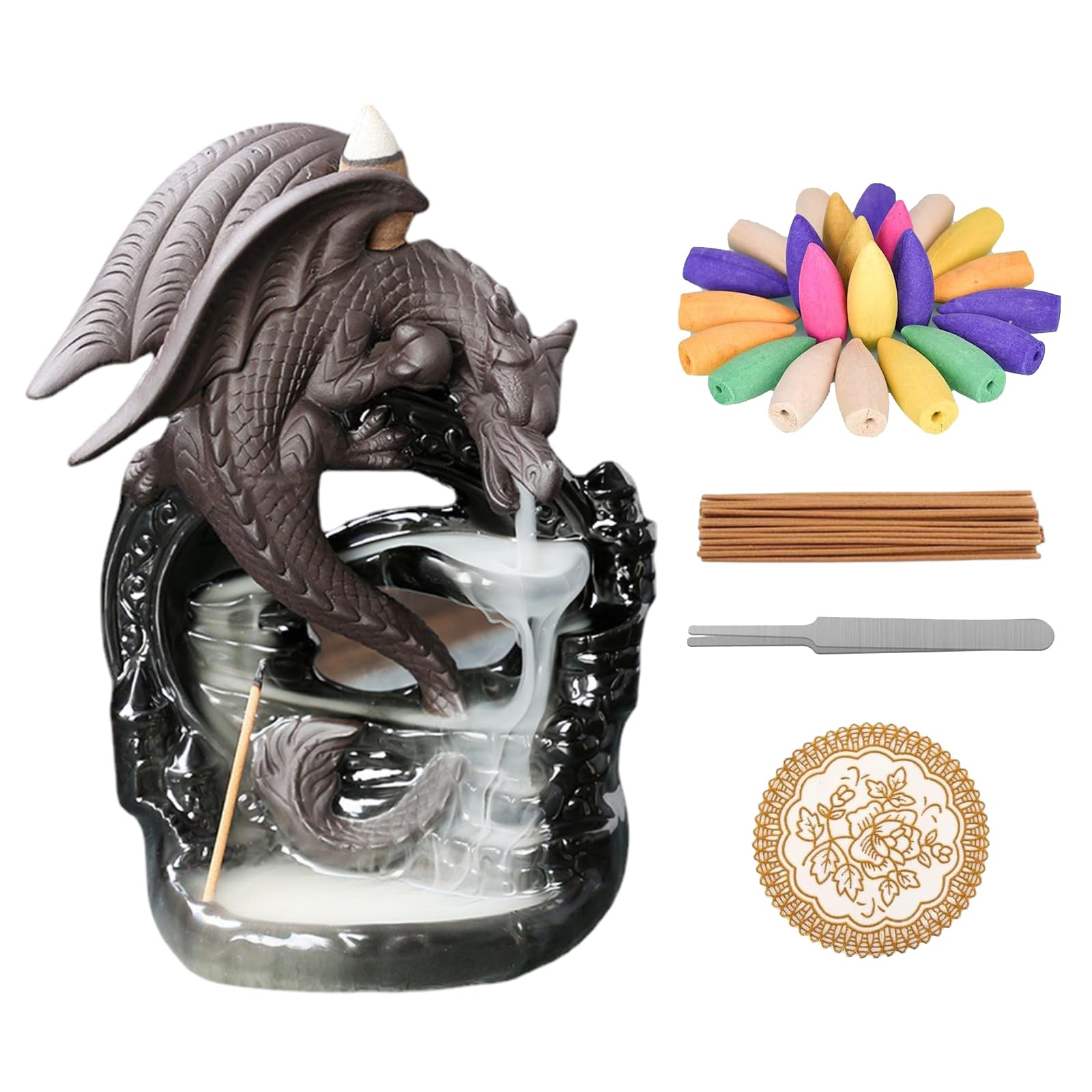 Imagen de catálogo asociada a Quemador de Incienso de Reflujo, Quemador de Incienso de Cerámica, Incense Burner para Decoraci