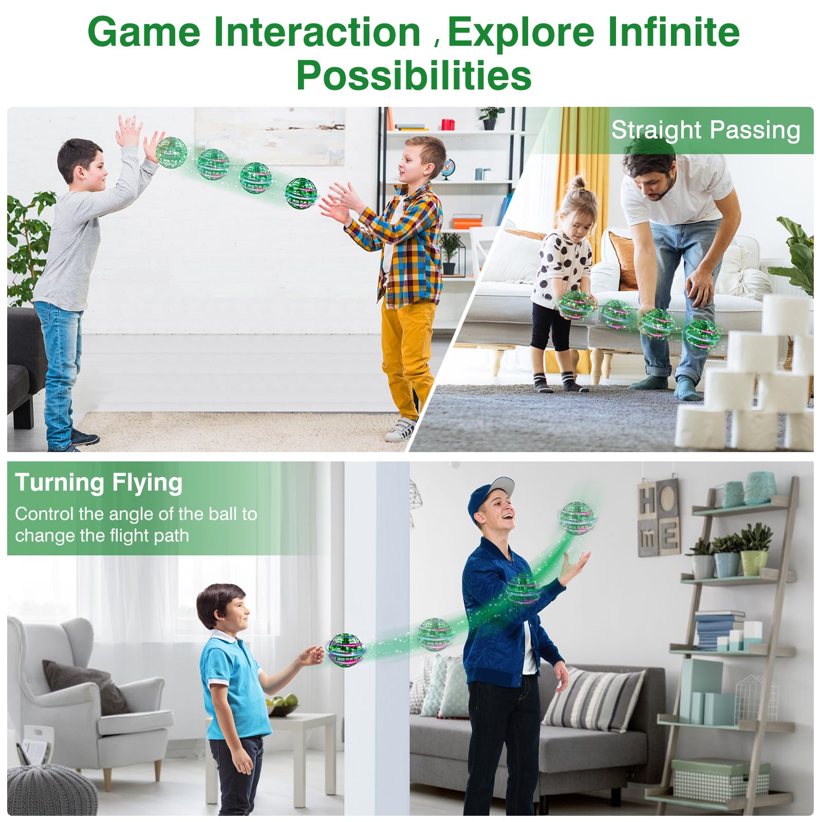 Flying Orb Ball, 2024 Upgraded Flying Ball Toy, Hand