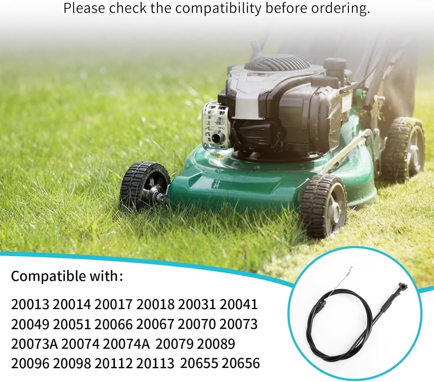 Huarntwo 133-8109 Brake Cable – Replacement For Toro Lawn Mower Models 20330, 20377, 20339 & More