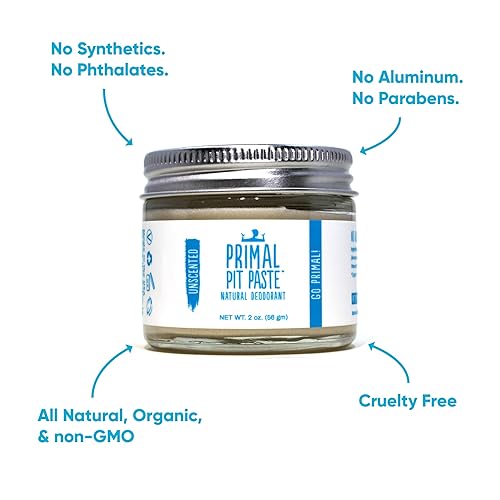 Miniatura 2 de Desodorante natural sin aluminio, sin perfume (paquete de 1)  Control de olores durante todo el día para mujeres y hombres  Fórmula efectiva