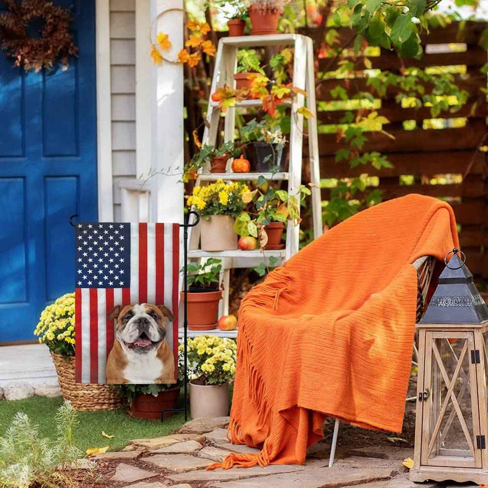 BlissYard Patriotische Gartenflagge Mit Dackel - 30,5x45,7 Cm, Doppelseitig, Für 4. Juli & Feiertage