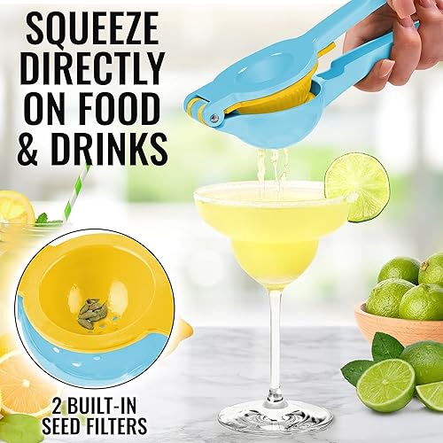 Miniatura 3 de Exprimidor de limón de alta calidad Zulay de metal de alta calidad  Exprimidor manual de prensa de cítricos