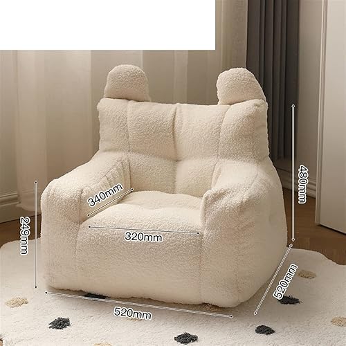 Miniatura 3 de JKYOU Comfy Chair for Bedroom Single Balcony Reclining Leisure Chaise Bedroom Back Sofa Chair Puff puf Bean Bag Chair