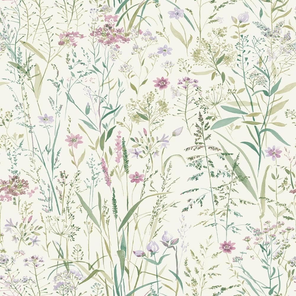 Free Flower Pink Wallpaper - Floral Botanical Naturistic Stylish Trendy - Textured Paste The Wall Vinyl
