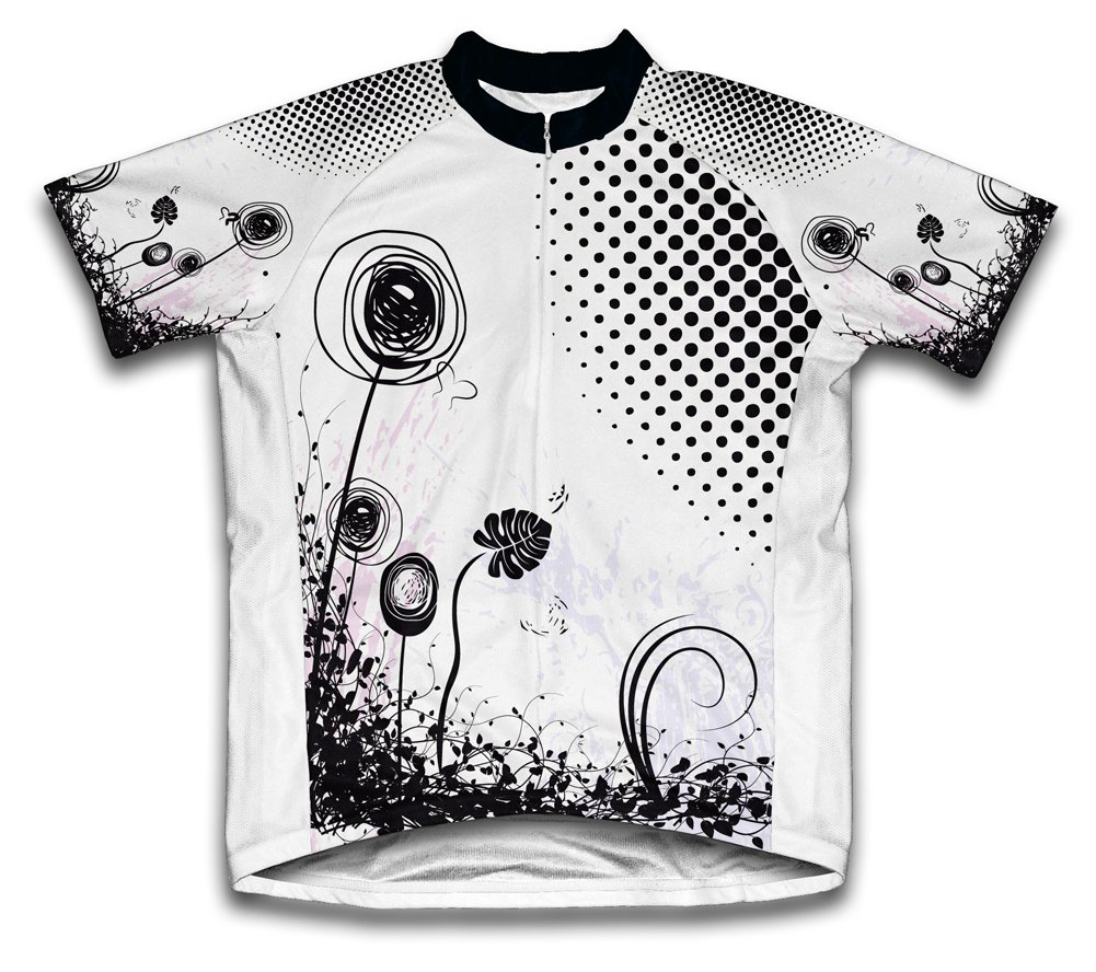 ScudoPro Rotating Flower Short Sleeve Cycling Jersey for Women - Size 2XL