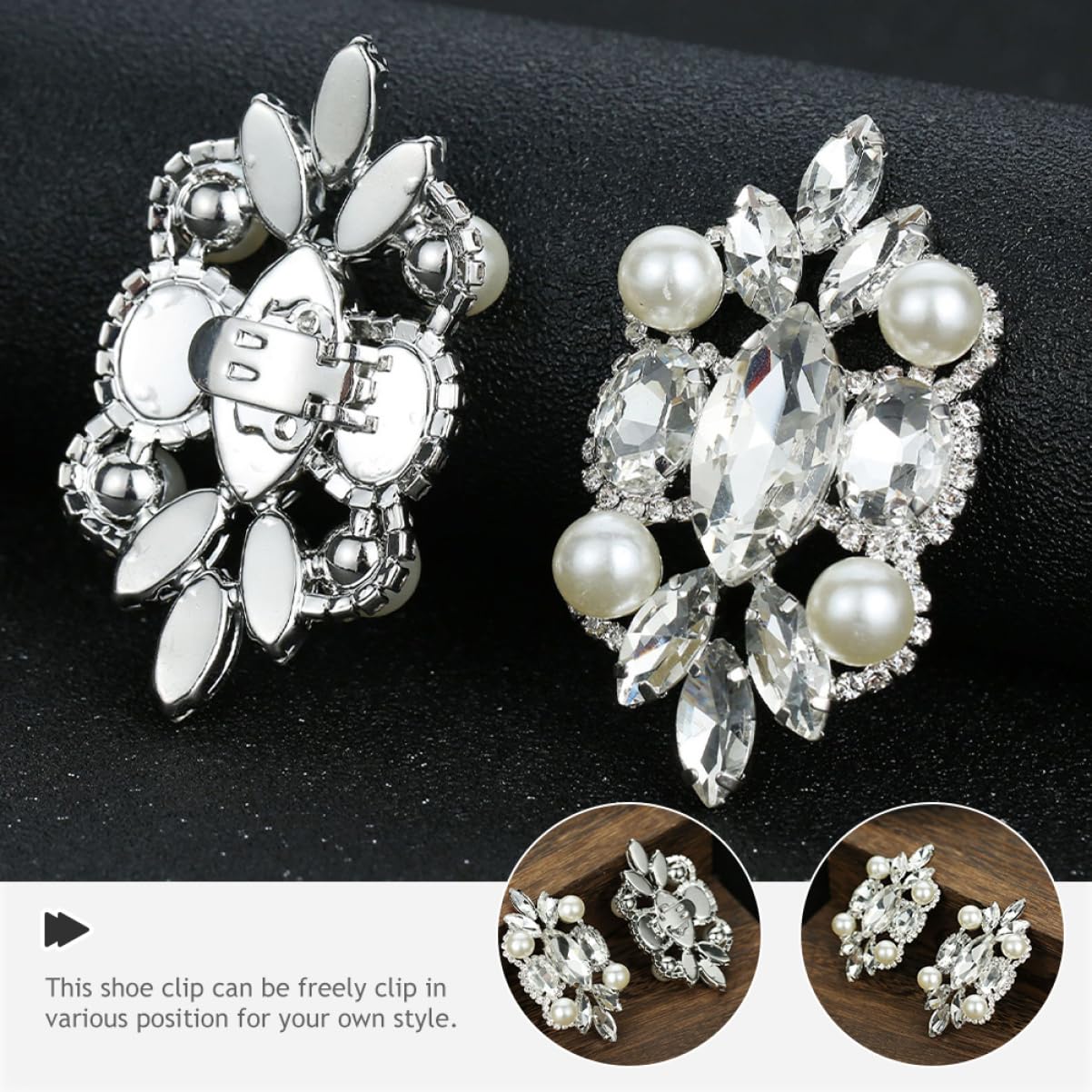 VALICLUD Fibbia Per Scarpe Da Sposa Scarpa Fibbie Per Scarpe Con Strass Fermagli Per Scarpe Da Donna Ciondoli Per Scarpe a Fiori Clip Per Scarpe Gioielli Per Scarpe Fai Da Te Abs