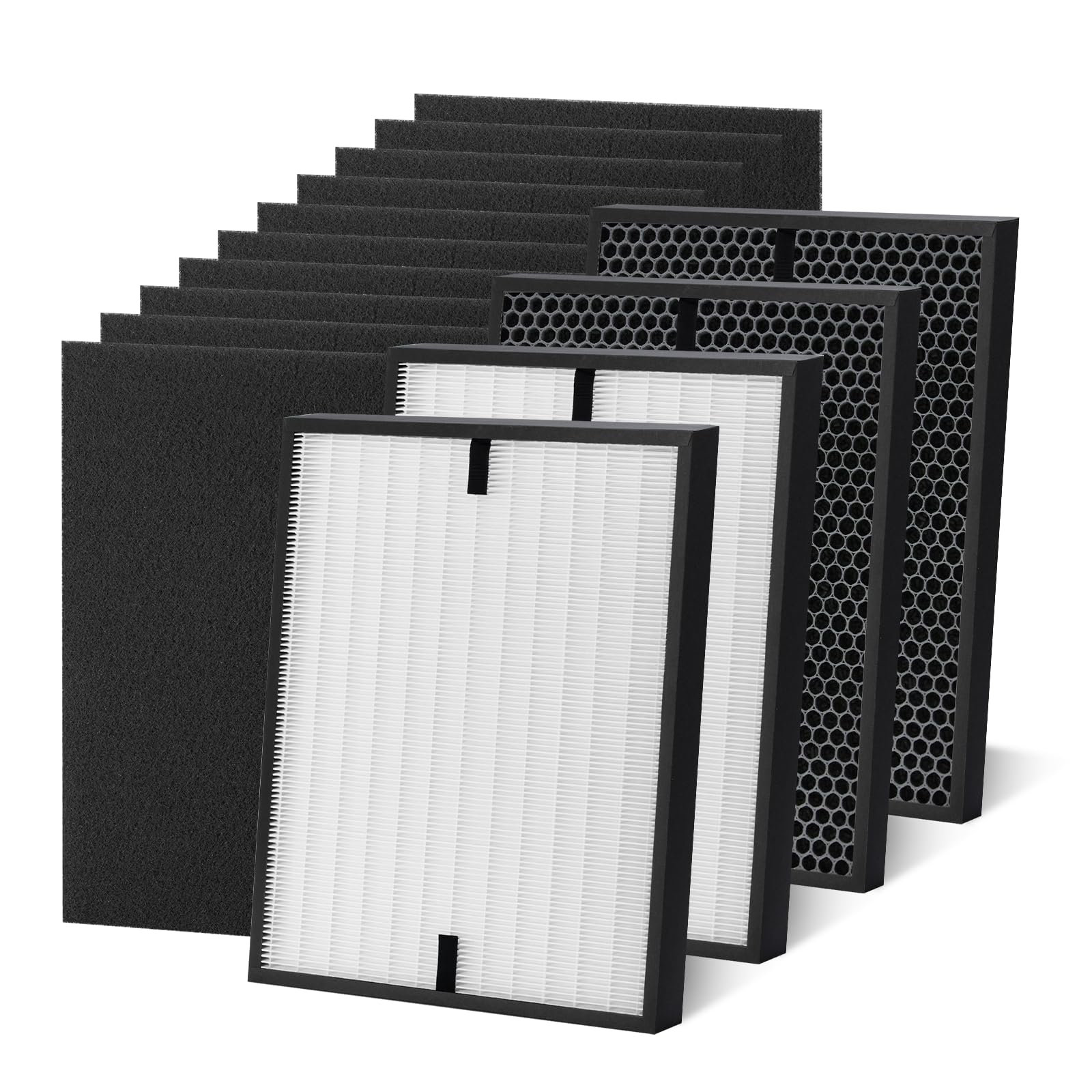 Photo 1 of [14 Pack] 3000 Air Replacement Filters, Compatible with Air Doctor 3000, 3000M, 3000Pro Purifier, Includes 2 High-Efficiency Air Filter, 2 Activated Carbn and 10 Extra Premium Pre-Filters
