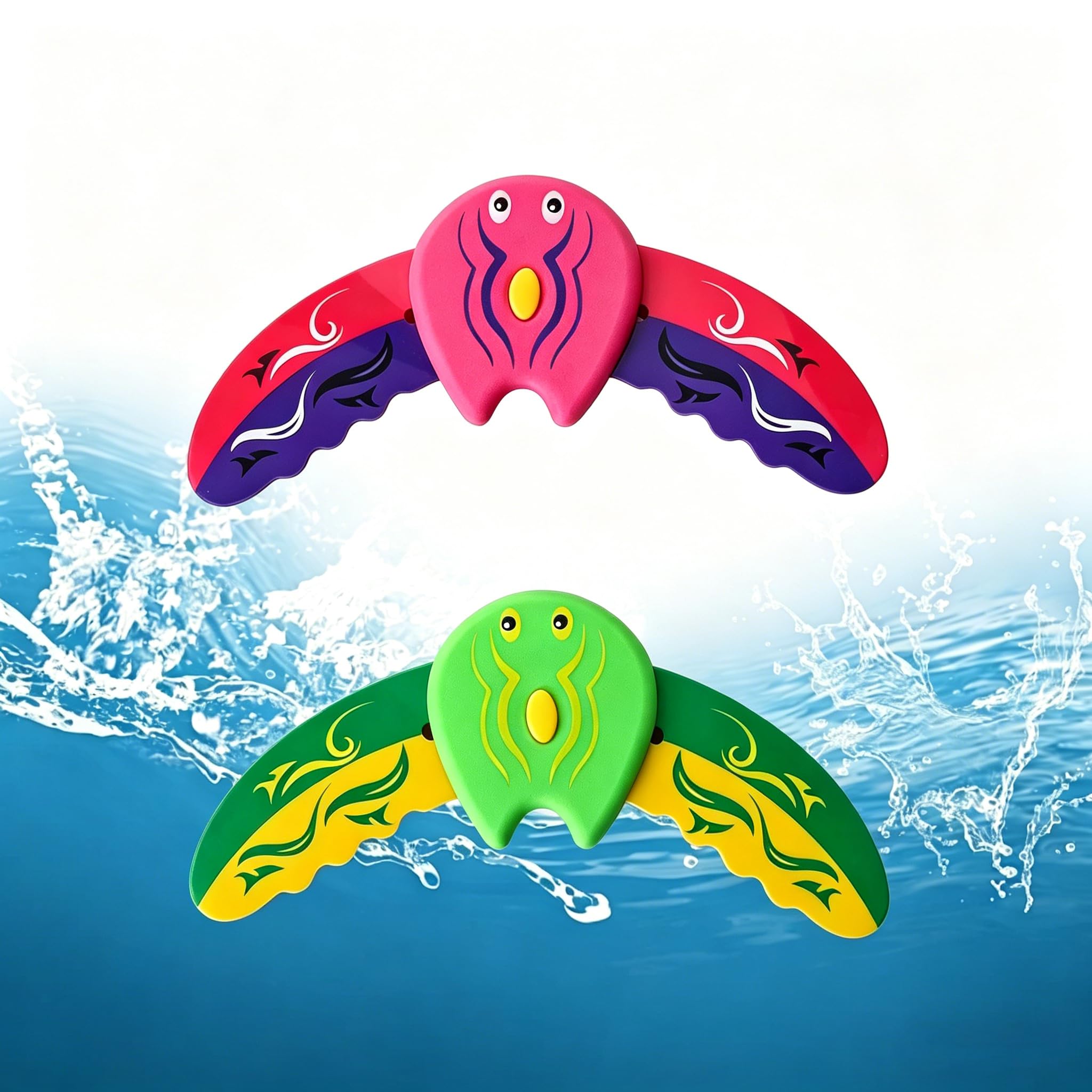 2 Pcs Kids Underwater Gliders Stingray Devil Fish Diving Pool Toys
