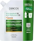 Vichy Dercos Anti-Dandruff Dermatological Shampoo for Dry Hair, 390 ml Refill Pouch - 1