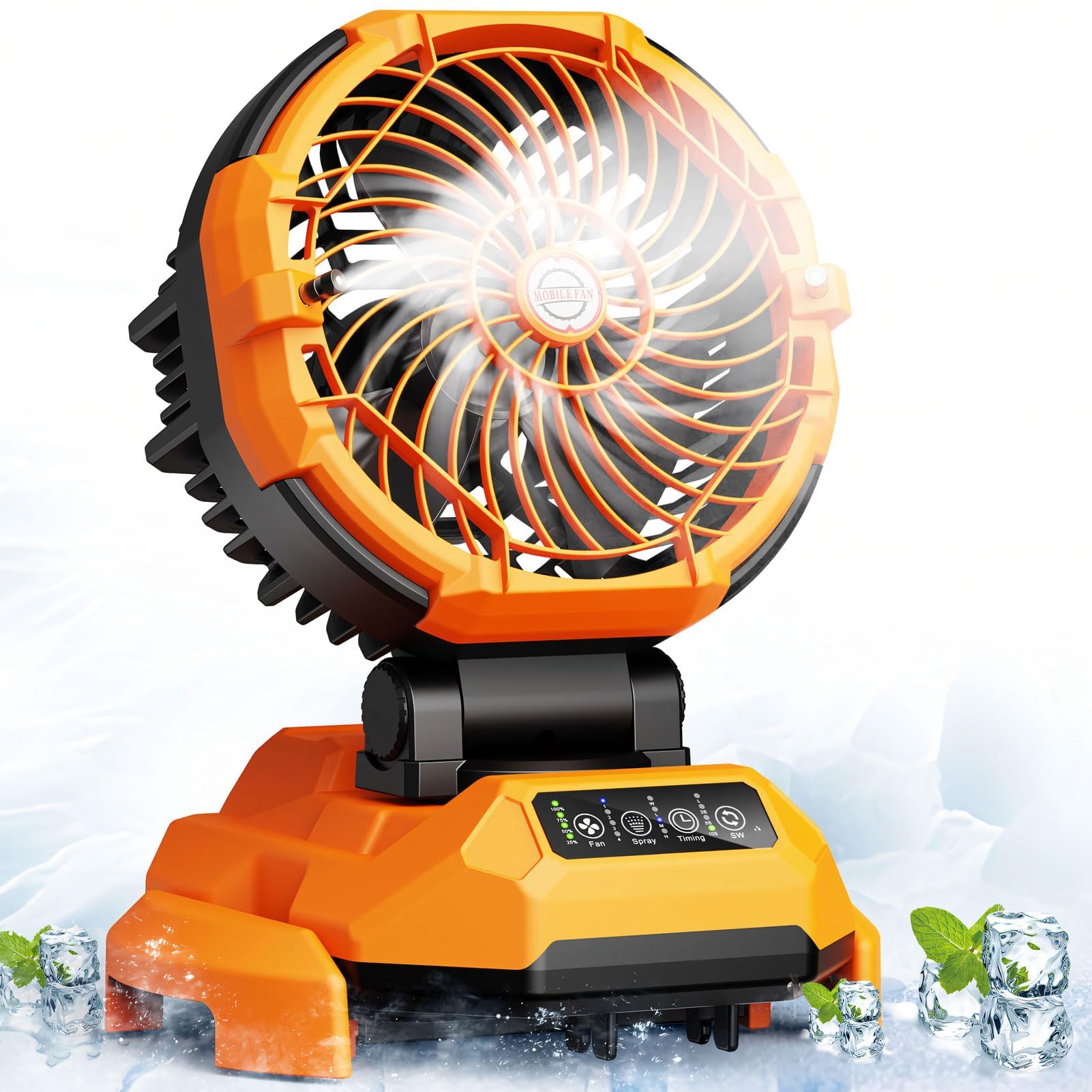 Powdeom Universal Bucket Misting Fan
