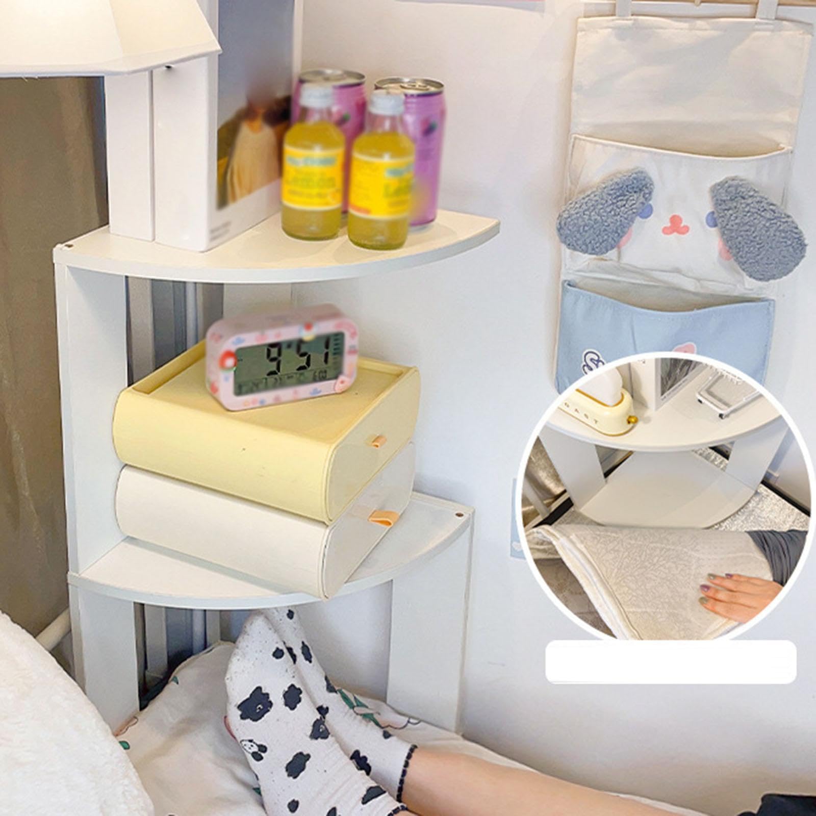 Organizador de pared para baño, ideal para guardar artículos | despertadores y botellas de agua.