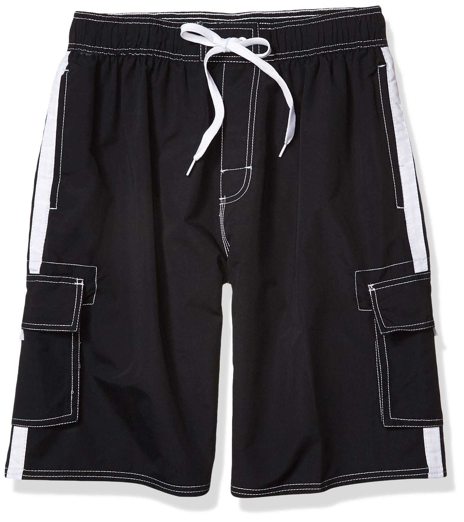 Asbury ThreadzMen's Mako Core Performance Elastic Waist Swim Trunk