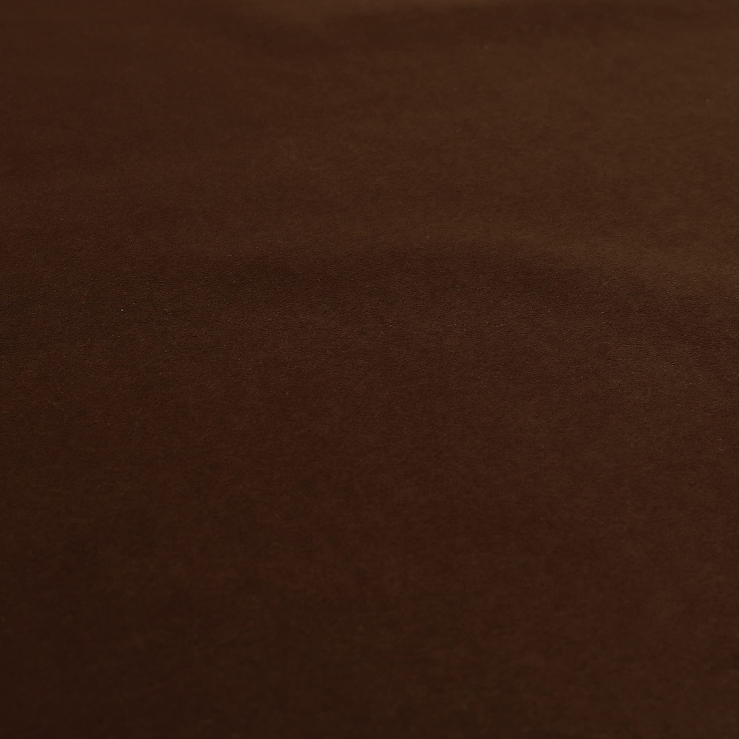 Redbrick Mill Fabrics Flame Retardant Furnishing Soft Quality Velvet Upholstery Fabric Brushed Effect, Iron Brown, Sofas, Curtains (Per Metre) — image 1