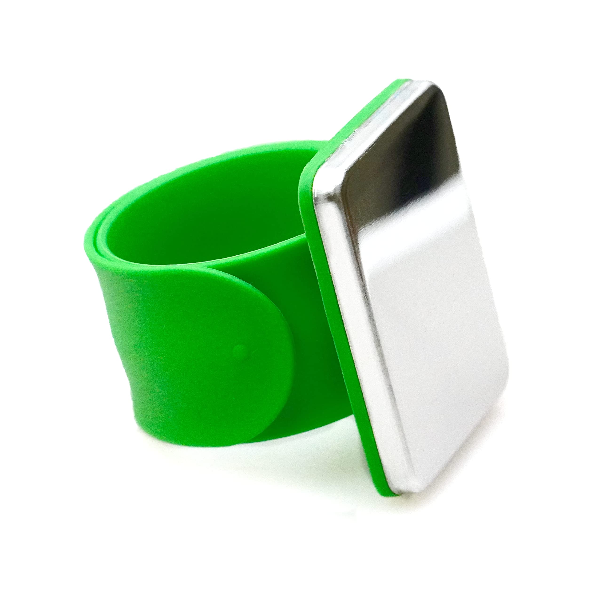 Trimz Magnetic Wrist Pin Cushion – Green Adjustable Sewing Wristband with Strong Magnet for Needles and Pins, 240mm x 28mm