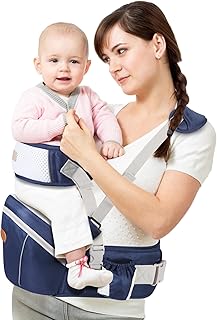 Baby Hip Seat Carrier, Ergonomic Waist Stool for Child Infant with Adjustable Strap Pocket Soft Base, Baby Hip Carrier for Newborns & Toddlers