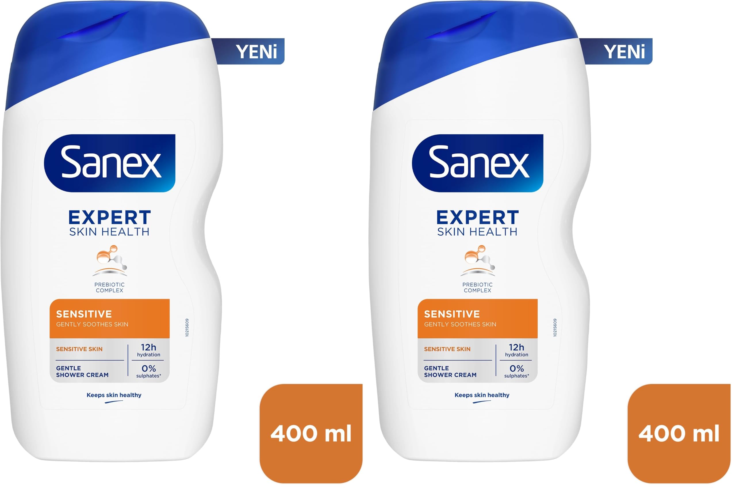 SANEX Expert Sensitive Hassas Ciltler için 400 ml Duş Jeli 2li paket