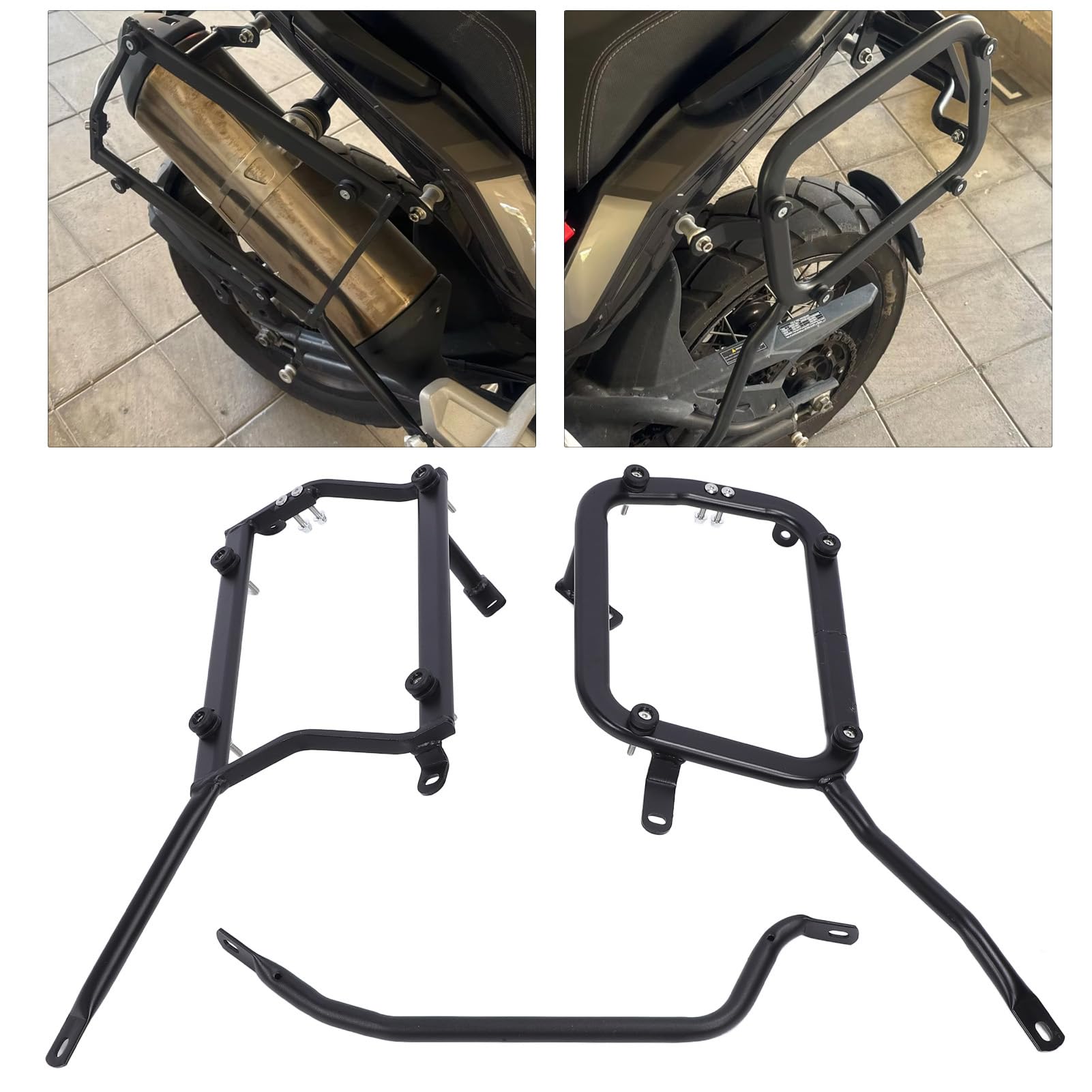 Fabater Portaequipajes Lateral para Motocicleta para TRK 502x, Estante de Almacenamiento Lateral, Reemplazo de Estante de Soporte para Alforjas, Soporte Lateral para Motocicleta