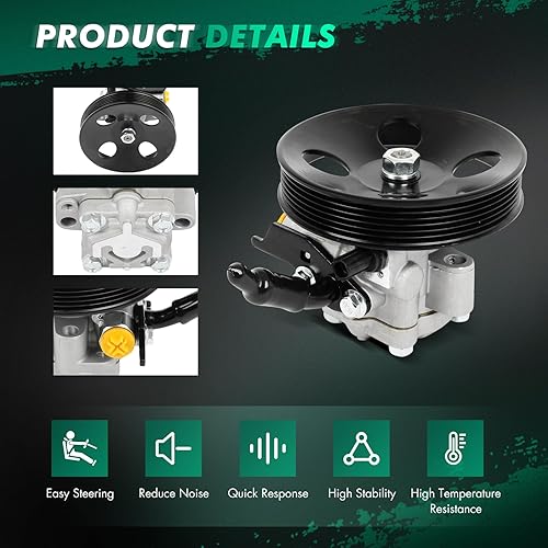 Miniatura 762 de SCITOO Bomba de dirección asistida compatible para 2005 para Saab 9-2X 2.0L, 2006 para Saab 9-2X 2.5L, 2004-2005 para Subaru Impreza 2.0L, 21-5396