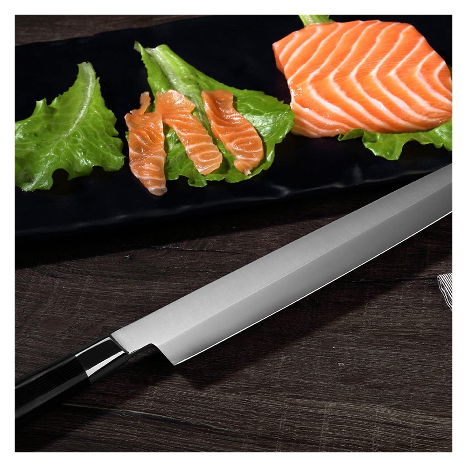 Lachsmesser Küche Sashimi Sushi Yanagi Fischfilet Chefmesser Küchenzubehör Kochen Messer Werkzeuggriff Küchenmesser (Color : 10 inch)