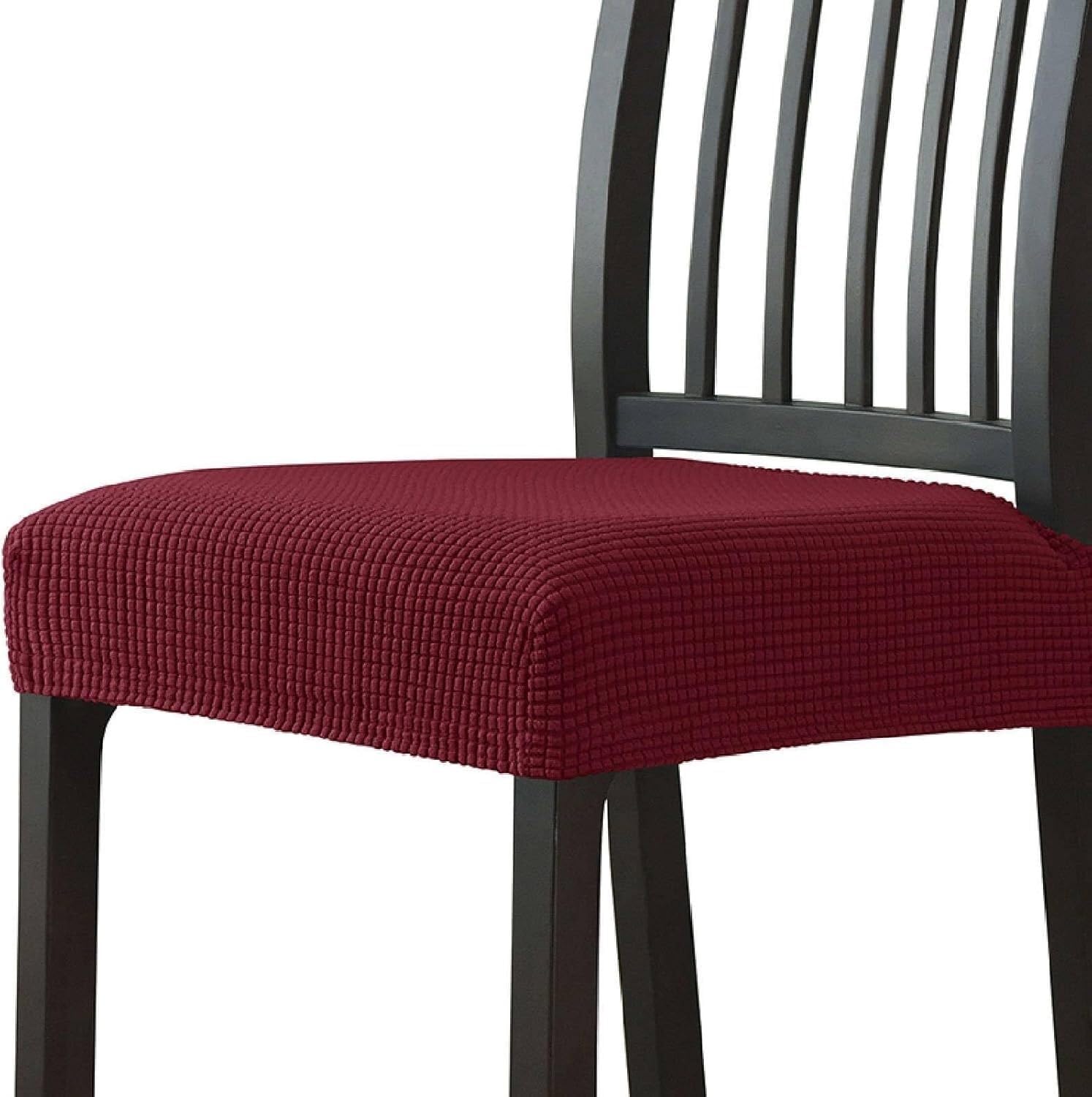 NMVAWIPT Chair Seat Covers, Jacquard Stretchable Removable Washable Slipcovers For Kitchen, Universal Fit(5#,2pcs)