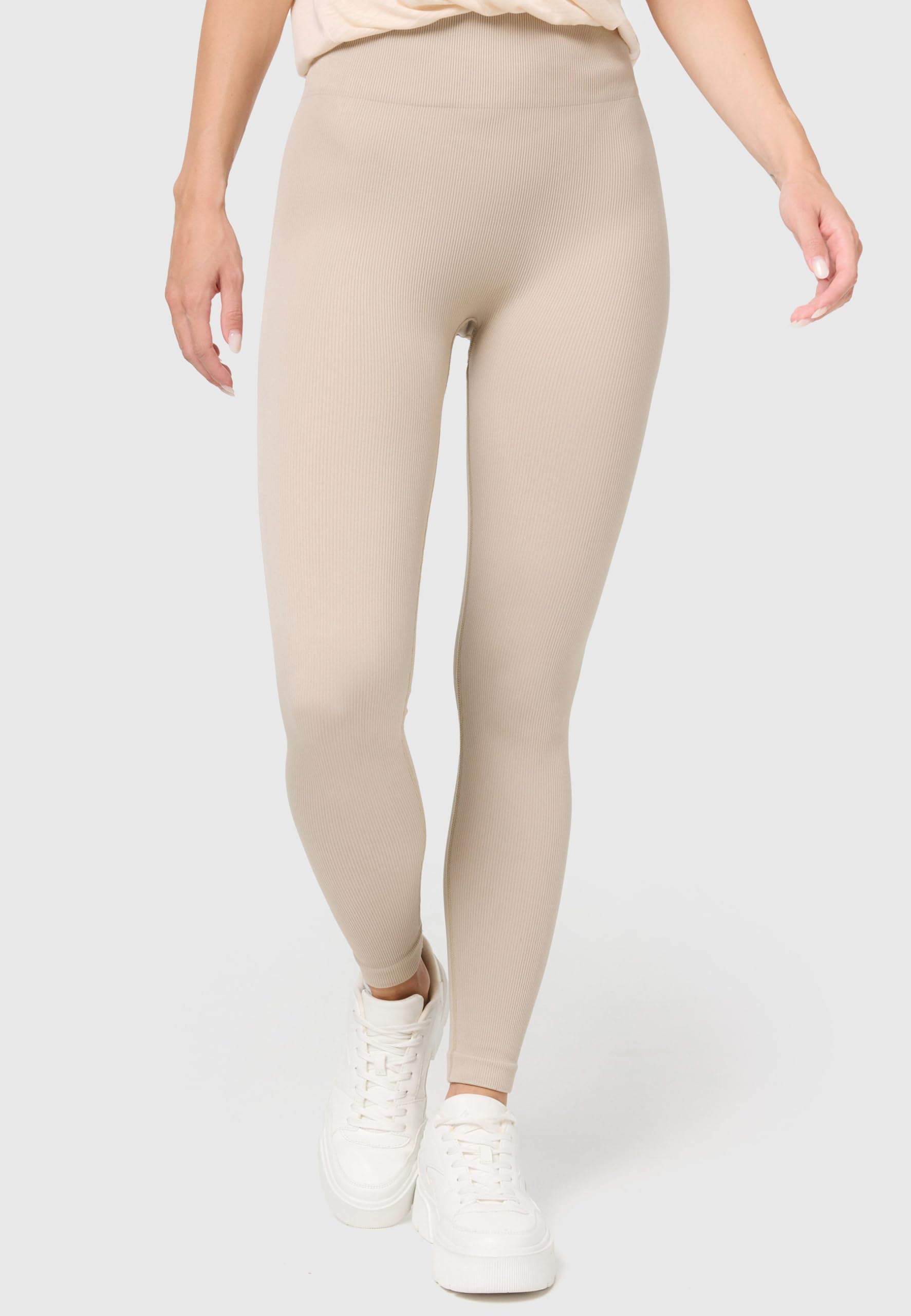 Nur Die Leggings In Ripp-optik Relax & Go High Waist Blickdicht Ribbed Mit Komfortbund - Leginsy Kobiety