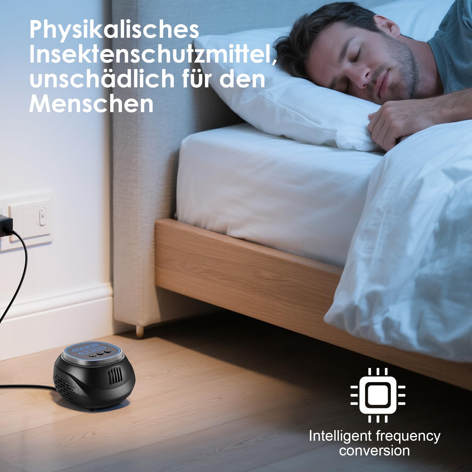 Ultraschall Mäuseabwehr, Mäuse Vertreiben Leistungsstarker Mäusevertreiber 4 Arbeitsmodi Breites Frequenzspektrum Ideal für Mäuse Ratten Mücken Kakerlaken Ameisen Rodents Nagetiere(Schwarz