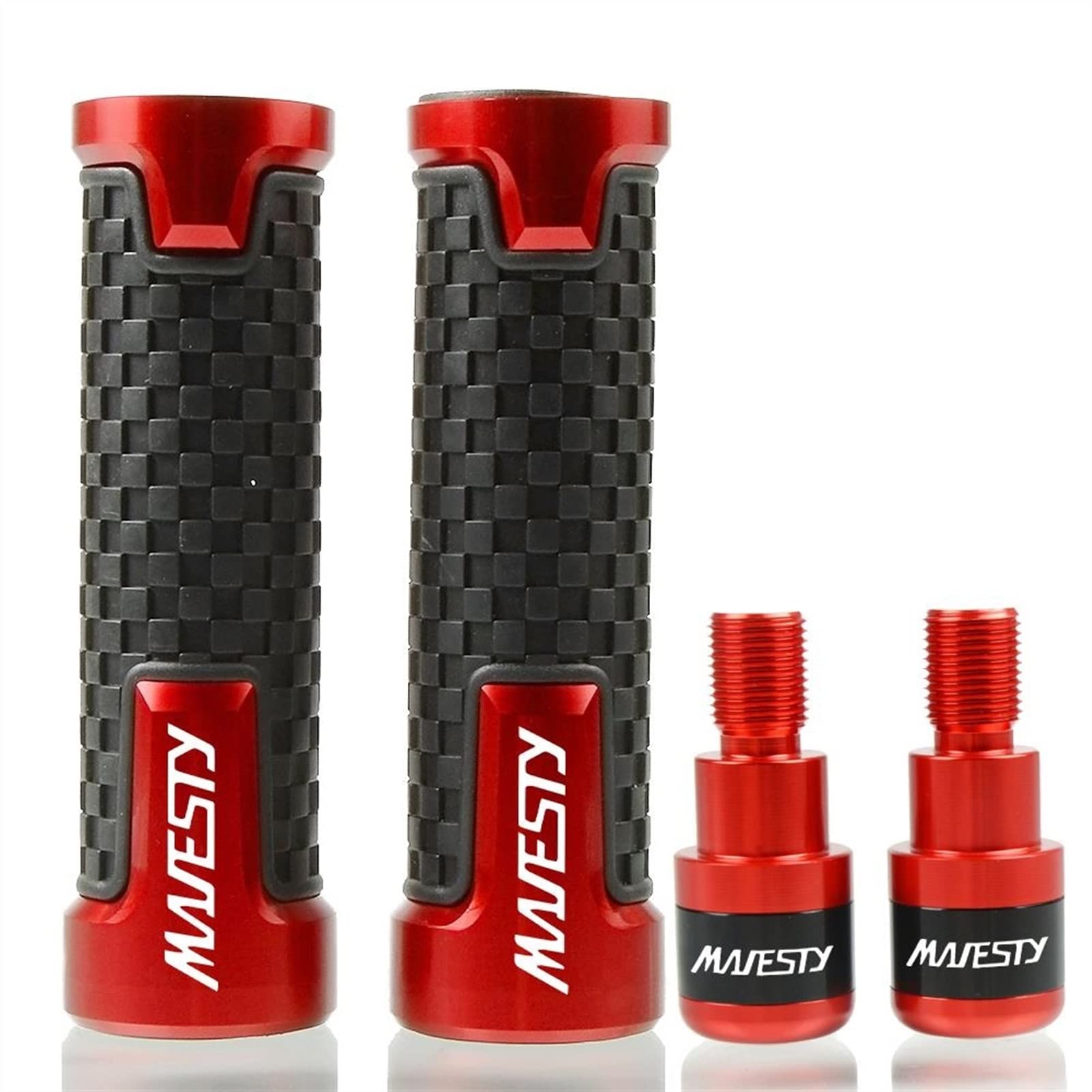 Embout de guidon 22mm et poignée de rechange rouge pour Yamaha Majesty 400